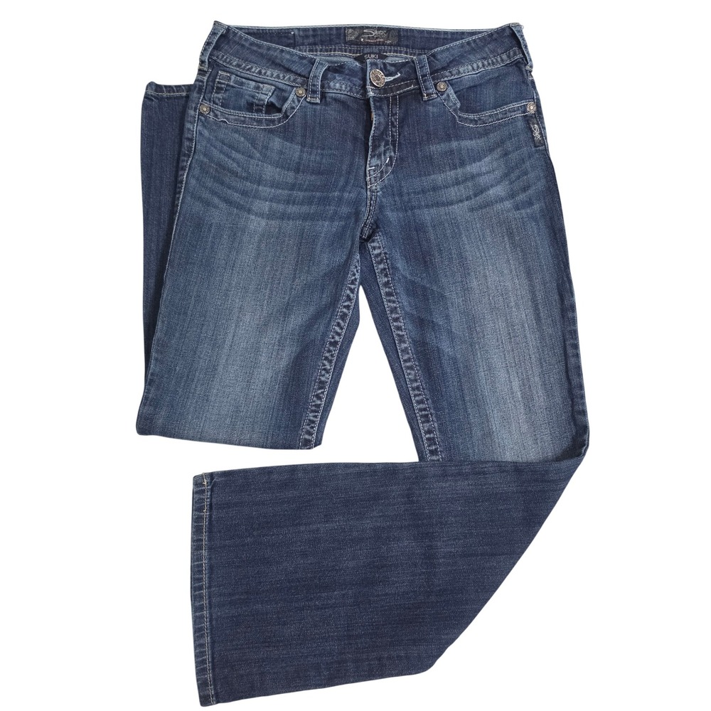 Silver Jeans Suki Bootcut Jeans W29 L30 Datk Wash Mid Rise Western Y2K Stretch